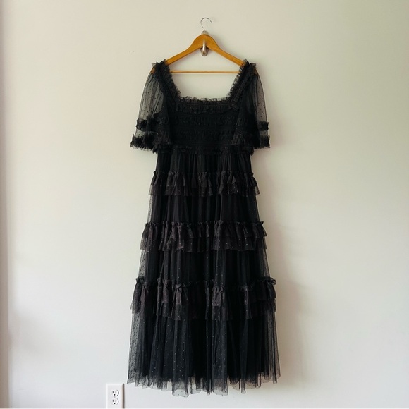 Needle & Thread Peaches Smocked Ankle Gown Size 16​ - Picture 2 of 8